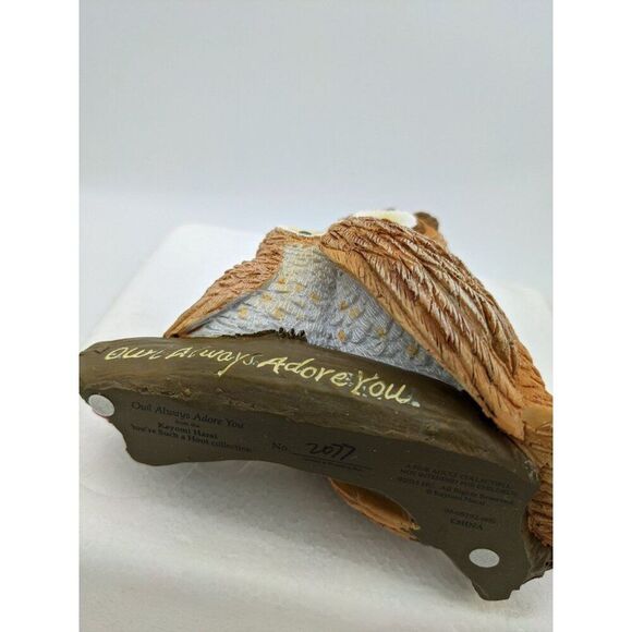 "Hamilton Collection Owl Always Adore You Figurine 2077 Mother & Baby Owl With F - Picture 5 of 11